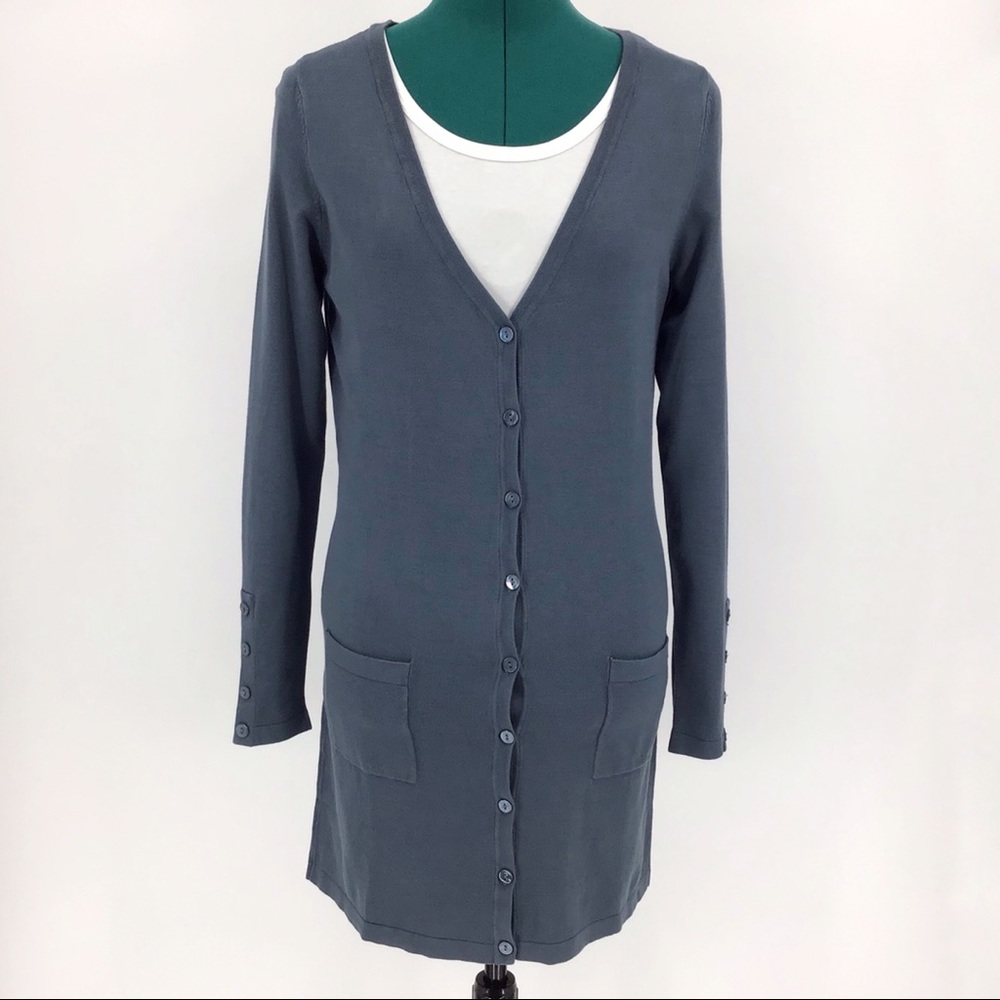 Yest Yaella Thigh Length Cardigan with Pockets, 4